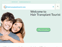 Tablet Screenshot of hairtransplanttourist.com